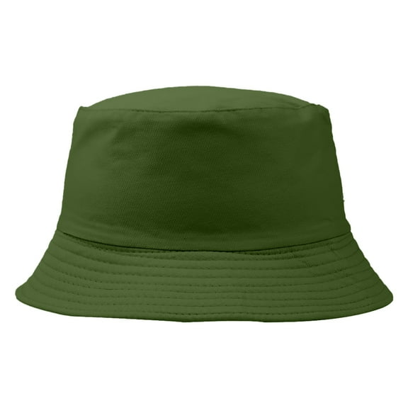 ZHENHONG Bucket Hats for Women Cotton Green Hat Bucket Hat For Summer Travel Beach Sun Hat