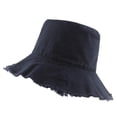 thumbnail image 1 of ZHENHONG Bucket Hats for Women Fashion Lady Sunscreen Hat Cotton Elegant Beach Hat Casual Solid Color Headwear Navy, 1 of 1