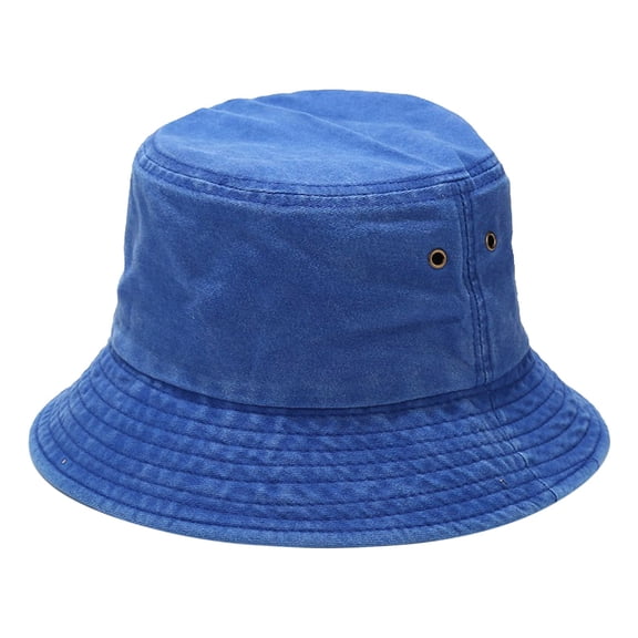 ZHENHONG Bucket Hats for Women Floppy Beach Sun Hats Outdoor Fashionable Boho Hats Casual Solid Color Headwear Dark Blue