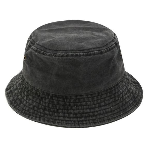 ZHENHONG Bucket Hats for Women Floppy Beach Sun Hats Outdoor Fashionable Boho Hats Casual Solid Color Headwear Dark Grey