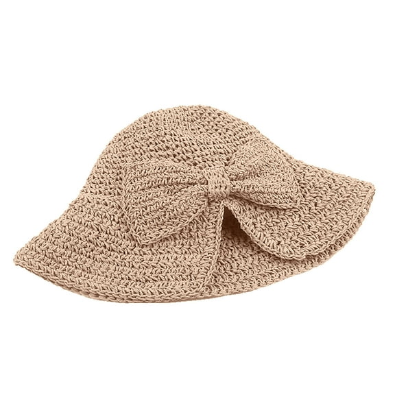 ZHENHONG Bucket Hats for Women Ladies Summer Fashion Sunscreen Straw Cap Beach Casual Fisherman Hat Sun Hats