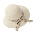thumbnail image 1 of ZHENHONG Bucket Hats for Women Ladies Women Casual Wide Brimmed Straw Beach Hat Parent-child Outing Hat Sun Hats, 1 of 1