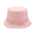 thumbnail image 1 of ZHENHONG Bucket Hats for Women Printed Pattern Tie Dye Double Basin Hat Outdoor Sun Hat Casual Solid Color Headwear Pink, 1 of 4