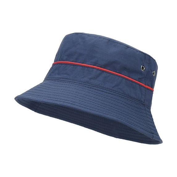ZHENHONG Bucket Hats for Women and Men Quick Drying Outdoor Breathable Sunscreen Hat Casual Solid Color Headwear Navy