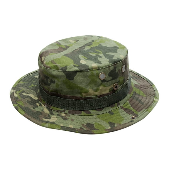 ZHENHONG Bucket Hats for Women and Men Summer Camouflage Adjustable Fisherman Sun Hat Casual Headwear Camouflage 9