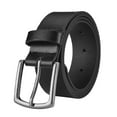 thumbnail image 1 of ZHENHONG Buckle Belt for Men Denim Casual Belt PU Alloy Belt Buckle Wide Belt Jeans Belt Men's Accessories Belt Black, 1 of 4