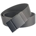 thumbnail image 1 of ZHENHONG Buckle Belt for Men Three Generations Of Metal Plate Buckle Casual Belt Durable Nylon Belt Men's Accessories Belt Gray, 1 of 4