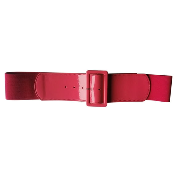 ZHENHONG Buckle Belt for Women Decorative Wide Dress Waist Seal Candy Elastic Fashion Slim Shapewear Waistband Women's Accessories Belt Pink