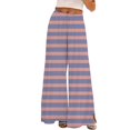 thumbnail image 1 of ZHENHONG Casual Pants for Women Womens Wide Leg Palazzo Pants Boho Floral 2025 Summer Beach Culottes Flowy Casual Trousers For Vacation, 1 of 4