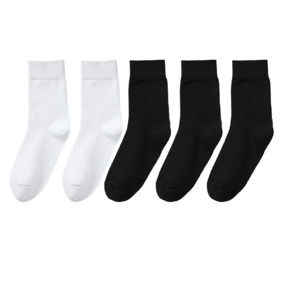 ZHENHONG Casual Socks for Women 10 PCS Fashion Cotton Socks Autumn And Winter Sweat Absorbent Breathable Warm Ladies Solid Color Pile Socks