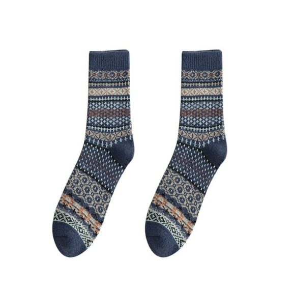 ZHENHONG Casual Socks for Women and Men Mens Socks Ethnic Wind Warm Wool Socks Thickening Socks Fashion Winter Socks Unisex