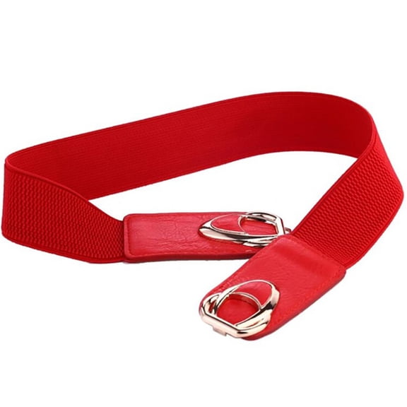 ZHENHONG Cinch Belt for Women Belts Elastic Stretch Plus Fashion Dress Belts for Ladies Women's Accessories Belt Red