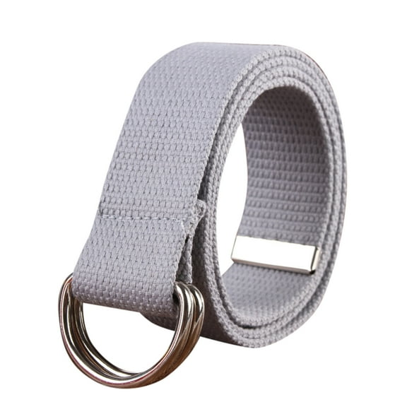 ZHENHONG Cinch Belt for Women and Men Fashion Waist Belt Narrow Stretch Dress Belt Pants Belt Buckle Canvas Waistband Women's Accessories Belt Gray