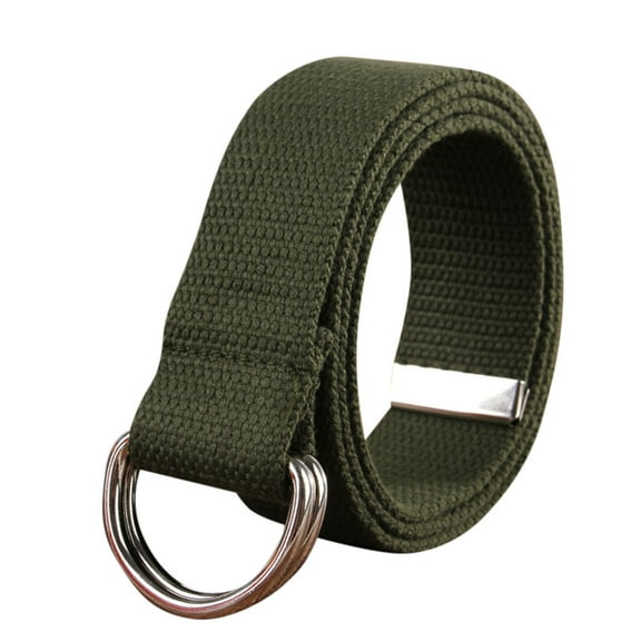ZHENHONG Cinch Belt for Women and Men Fashion Waist Belt Narrow Stretch Dress Belt Pants Belt Buckle Canvas Waistband Women's Accessories Belt Green