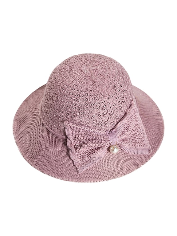 Cloche Hats for Women Fisherman Hat Women Sun Summer Large Brim Thin Straw Hat Breathable Sunshade Hat Sun Hat Basin Hats