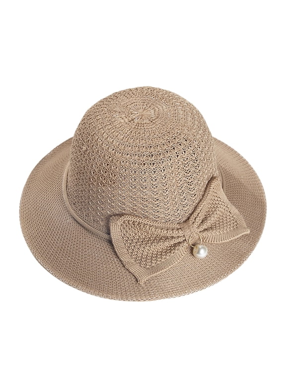 Cloche Hats for Women Fisherman Hat Women Sun Summer Large Brim Thin Straw Hat Breathable Sunshade Hat Sun Hat Basin Hats