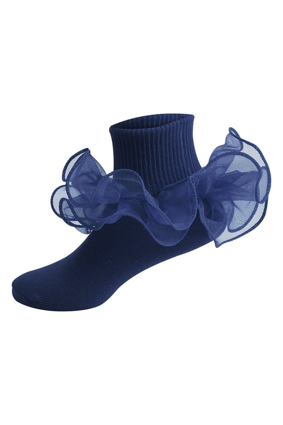 Ankle Socks for Girls Lace Ruffles Dance Sock Crew Socks