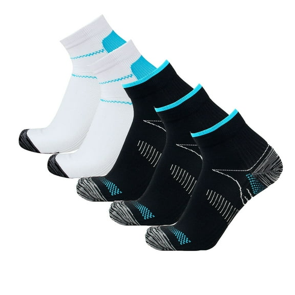 ZHENHONG Compression Socks for Women and Men 5 Pairs of Men Women Light Compression Sports Running Socks Sports Running Socks