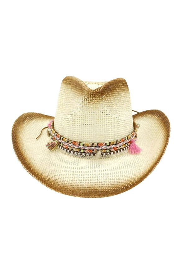 Cowboy Hats for Women Straw Cowboy HAT Outback Western Jacaru Mens Womens Cowboy Old West Hat Sun Hats