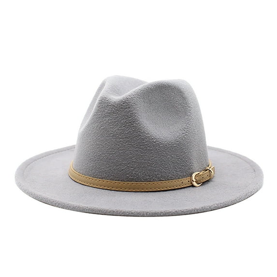 ZHENHONG Cowboy Hats for Women Western Cowboy Hat For Women Classic Roll Up Buckle Belt Women Retro Wide Brim Cowboy Hat Sun Hats