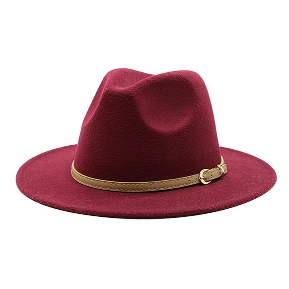 ZHENHONG Cowboy Hats for Women Western Cowboy Hat For Women Classic Roll Up Buckle Belt Women Retro Wide Brim Cowboy Hat Sun Hats