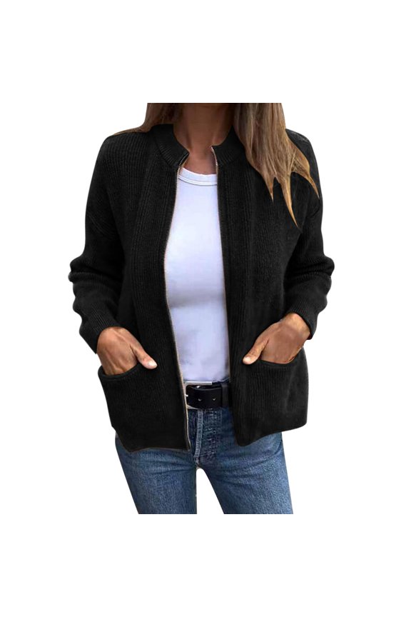 Crew Cardigans Womens, Women's Long Sleeve Knitted Soft Coat CardiganCardigans for Women