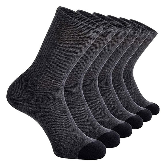 ZHENHONG Crew Socks for Women Men's Basketball Socks Solid Color Short Socks 5PC