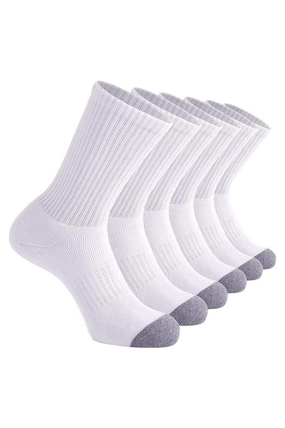 Crew Socks for Women Men's Basketball Socks Solid Color Short Socks 5PC