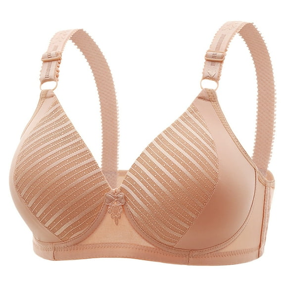 ZHENHONG High Support Bras for Women Adjustable Strap Full Coverage Up Bras Comfortable No Underwire Wireless Bras Wireless Bras for Women