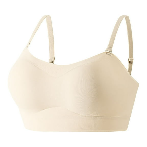 ZHENHONG High Support Bras for Women Adjustable Strap Full Coverage Up Bras Comfortable No Underwire Wireless Bras Wireless Bras for Women