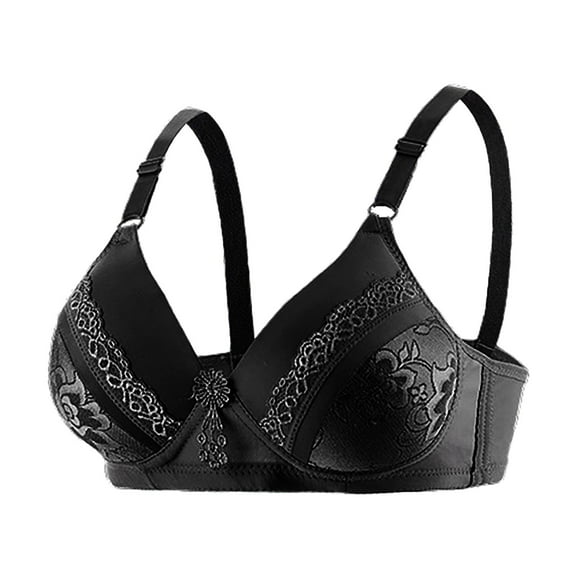 ZHENHONG High Support Bras for Women Adjustable Strap Full Coverage Up Bras Comfortable No Underwire Wireless Bras Wireless Bras for Women
