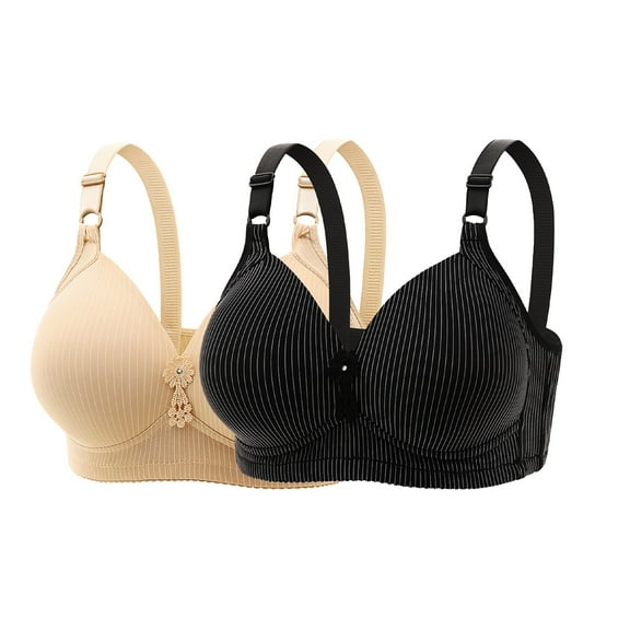 ZHENHONG High Support Bras for Women Adjustable Strap Full Coverage Up Bras Comfortable No Underwire Wireless Bras Wireless Bras for Women