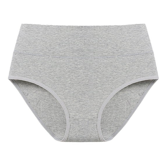 ZHENHONG High Waist Panties for Women Large Comfortable Underwear Trackless MidWaist Cotton Bottom Crotch with Raised Hips Contracted Abdomen Traceless Triangle Pants
