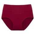 thumbnail image 1 of ZHENHONG High Waist Panties for Women Large Comfortable Underwear Trackless MidWaist Cotton Bottom Crotch with Raised Hips Contracted Abdomen Traceless Triangle Pants, 1 of 8