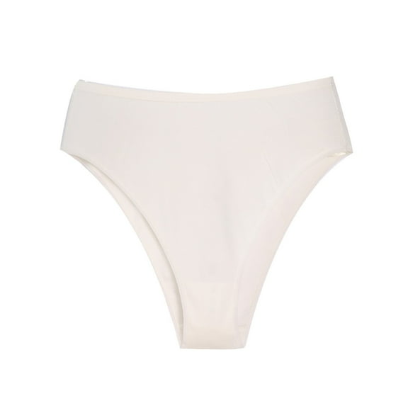 ZHENHONG High Waist Panties for Women Large Size Panties Female Cotton Half Hip High Waist Solid Color High Open Sexy Ladies Triangle