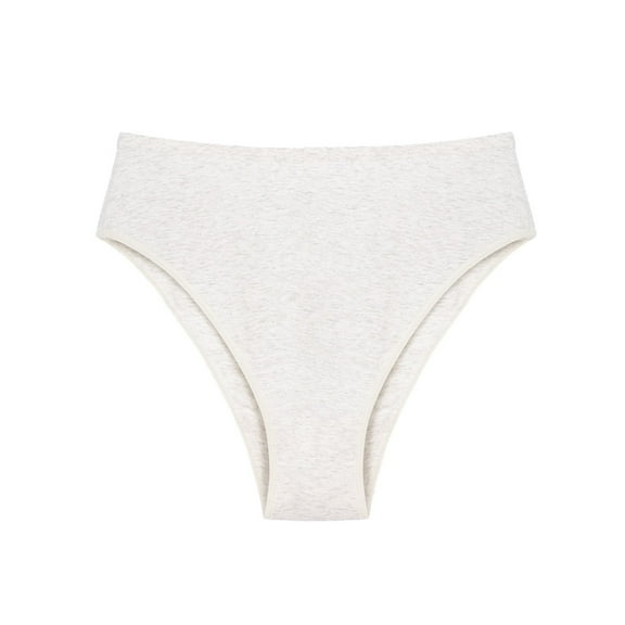 ZHENHONG High Waist Panties for Women Large Size Panties Female Cotton Half Hip High Waist Solid Color High Open Sexy Ladies Triangle
