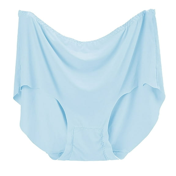 ZHENHONG High Waist Panties for Women Solid Color High Waist Plus Size Loose Comfortable Cotton Material Casual Underwear