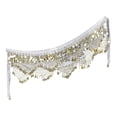 thumbnail image 1 of ZHENHONG Lace-Up Belt for Women Carnival Sequin Tassel Waist Chain Hip Scarf Performance Belt Waist Cover Women's Accessories Belt White, 1 of 3