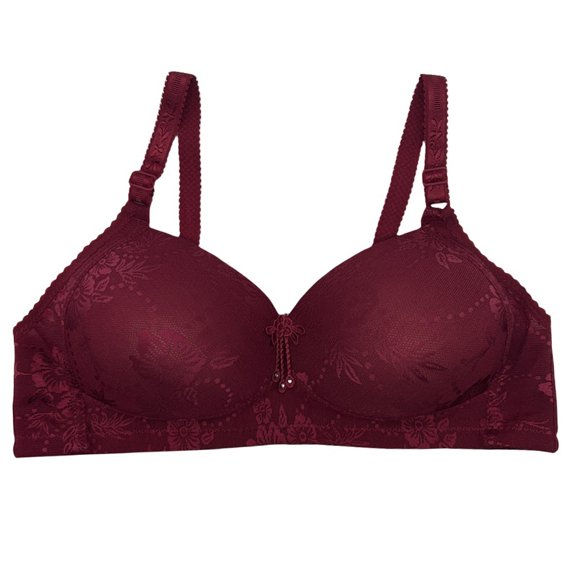 ZHENHONG Large Cup 42 48 Through The Cup without Ring Oversized Size Back Four Of Buckle Fixed Double Shoulder Strap Bra Wireless Bras for Women