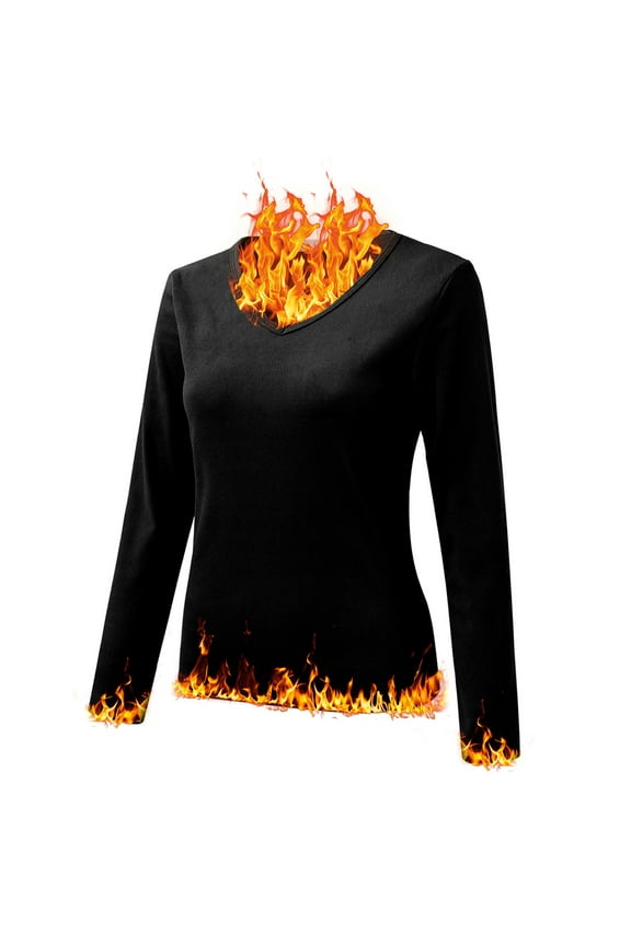 Long Sleeve T Shirt Women, Women Crew Neck Lined Thermal Thermal Underwear Slim Tops Long Sleeve Thermal Shirts Winter Tops Going Out Tops