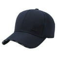 thumbnail image 1 of ZHENHONG Mens Baseball Caps Casual Versatile Cap Outdoor Sunscreen Hat Solid Color Visor Hat Blue 2, 1 of 3