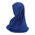 thumbnail image 1 of ZHENHONG Muslim Wrap for Women Women Muslim Hijab Wrap Solid Color Lace Muslim Hijab Wrap Scarf Cap Head Cover, 1 of 4