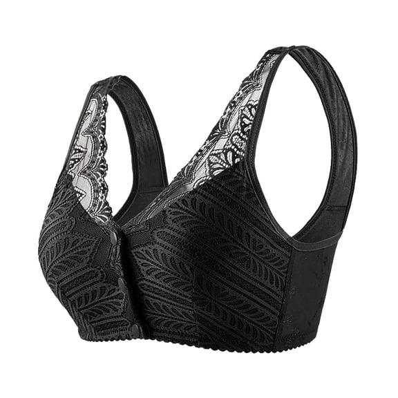 ZHENHONG Non Ring Tank Top Bra Lace Sports Underwear Plus Size Women's Gathered Bra Wireless Bras for Women