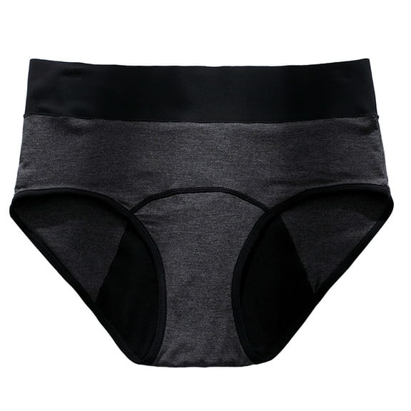 ZHENHONG Period Underwear for Women Color Blocking High Waisted Breathable Physiological Underwear