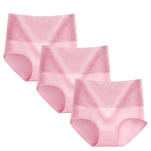 ZHENHONG Seamless Underwear for Women 3pcs Hot High Waist Ladies Ladies Sexy Postpartum Tummy Tucking and Hip Lifting