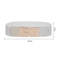 thumbnail image 1 of ZHENHONG Sash Belt for Women Fashion Ladies Waist Belt Wide Elastic Waistband Dress Accessories Women's Accessories Belt White, 1 of 2
