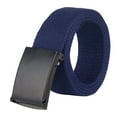 thumbnail image 1 of ZHENHONG Sash Belt for Women and Men Fashion Waist Belt Narrow Stretch Dress Belt Pants Belt Buckle Canvas Waistband Women's Accessories Belt Blue, 1 of 3