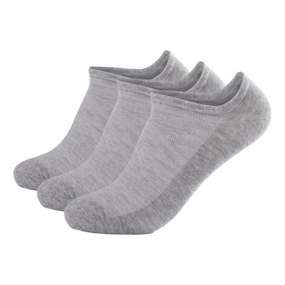 ZHENHONG Slipper Socks for Men 3 Pairs Of Men's Solid Color Sports Casual Breathable Comfortable Short Tube Large Boat Socks