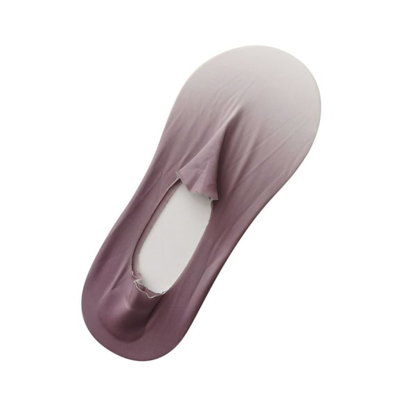 ZHENHONG Slipper Socks for Women 1 Pairs Women's Gradient Ice Silk Socks Breathable Socks Non Slip Socks Low Socks