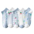 thumbnail image 1 of ZHENHONG Slipper Socks for Women Women Socks Slippers Fruit Print Cute Summer New Pattern Fashion Comfortable Socks, 1 of 3